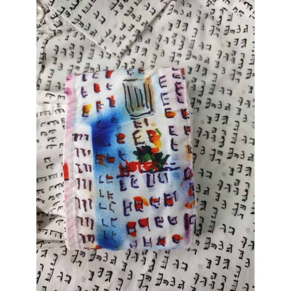 Jerry Garcia Grateful Dead Button Down Shirt XL Flip Cuff Long Sleeve - Picture 9 of 9